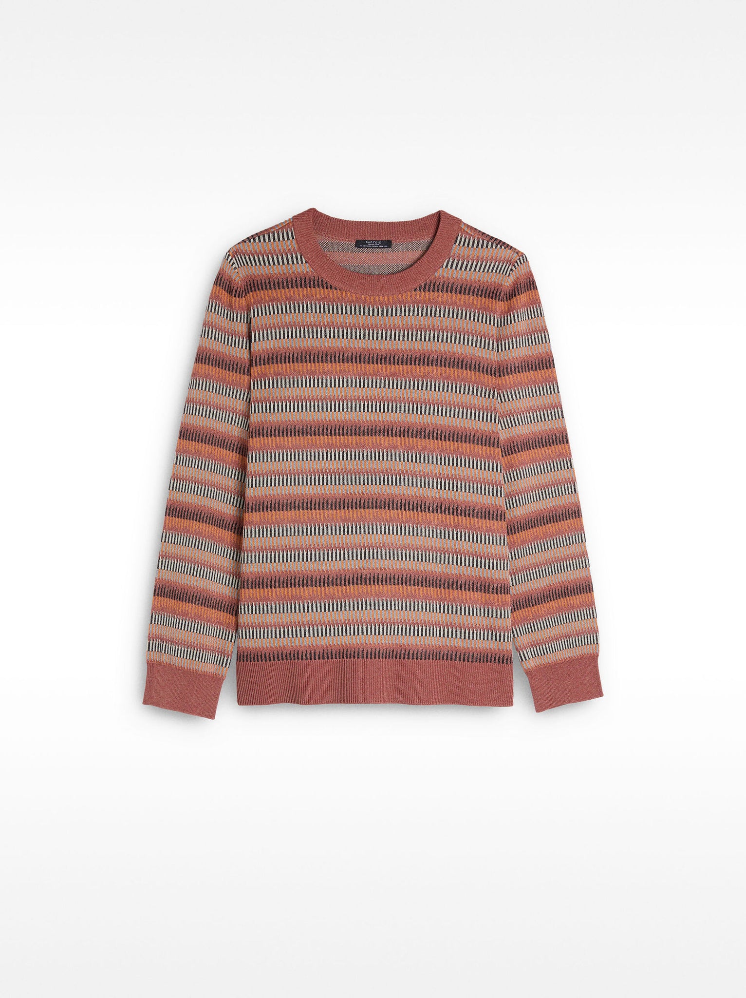 Jersey de punto jacquard a rayas