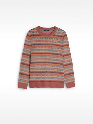 Jersey de punto jacquard a rayas