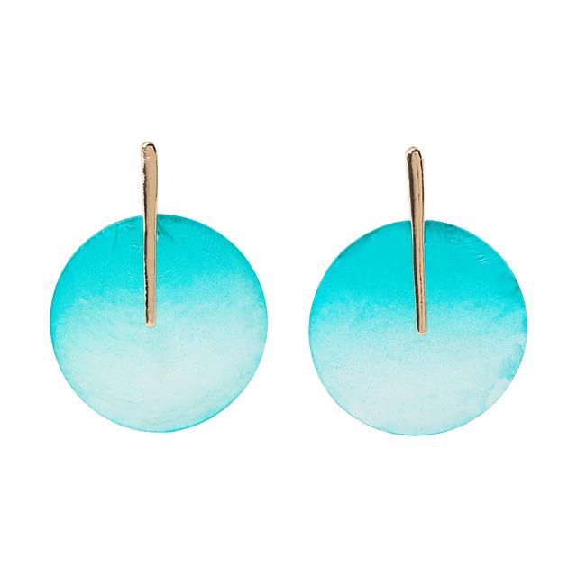 Pendientes redondos con conchas