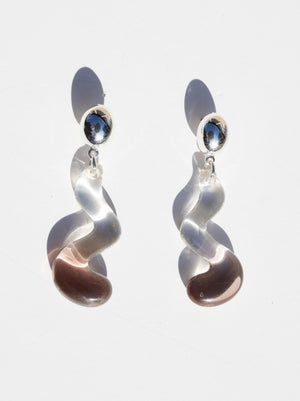 Pendientes de onda bicolor