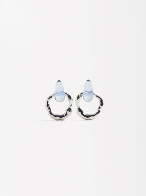 Pendientes maxi con resina