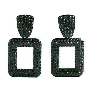 Pendientes cuadrados de cristales
