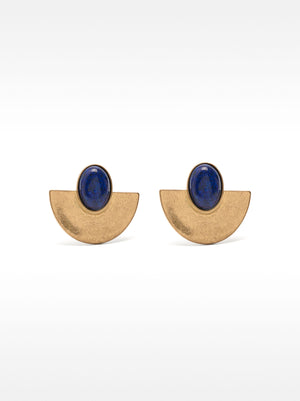 Pendientes de piedras geométricas
