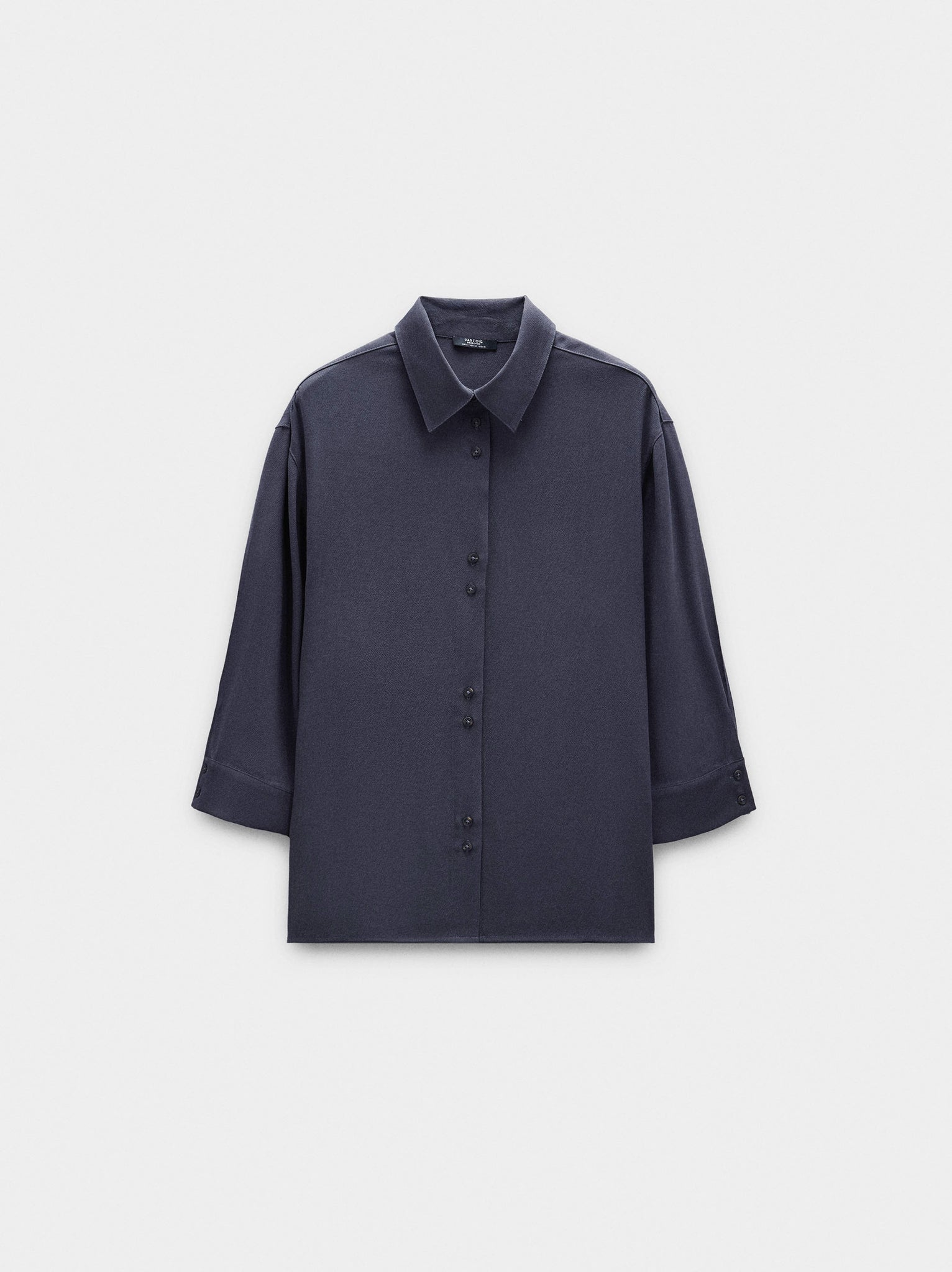 Camisa de lyocell con botones dobles
