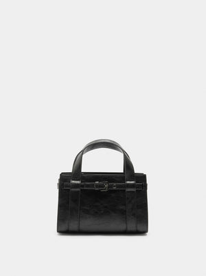 Bolso tote con hebilla