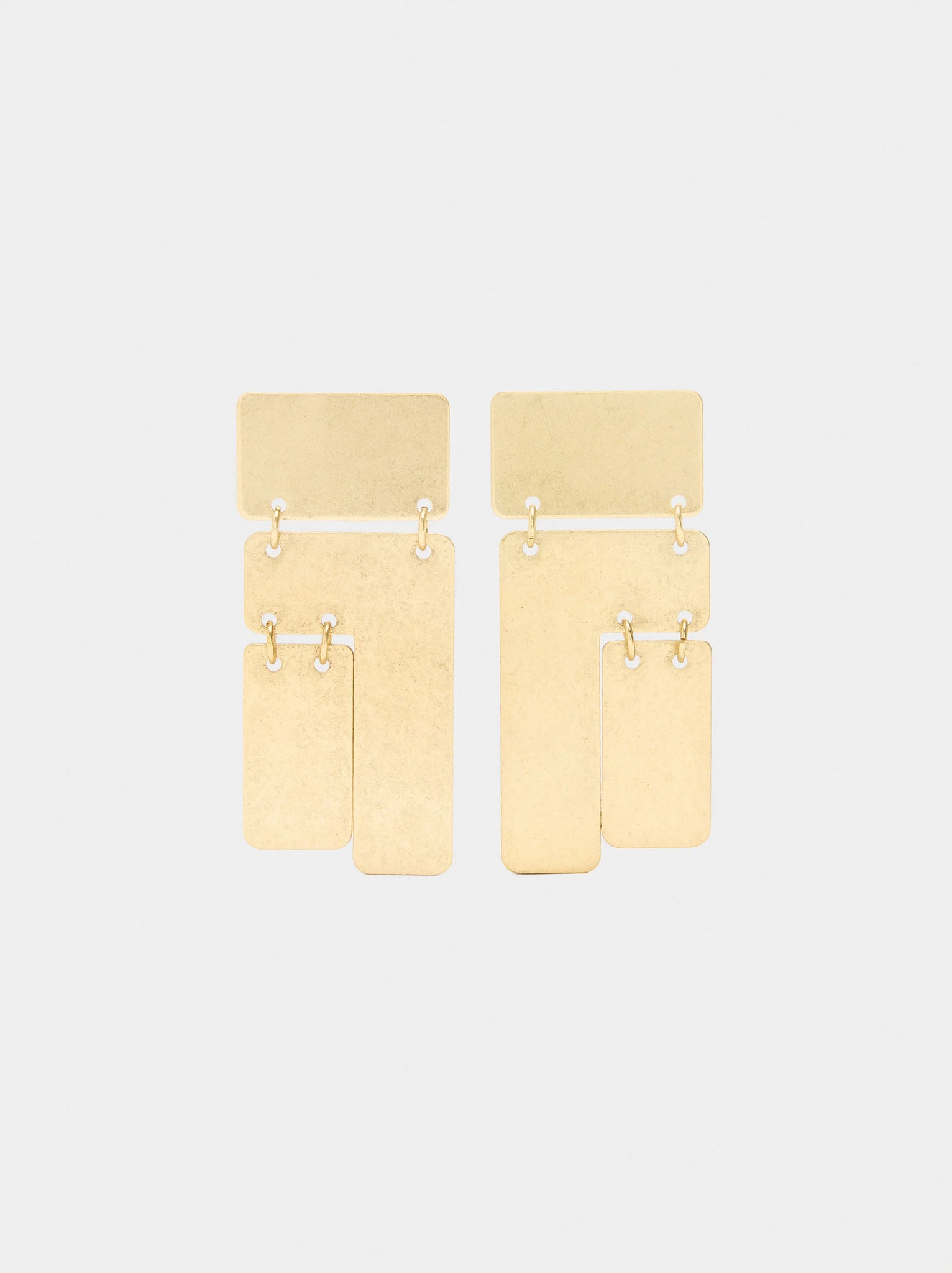 Pendientes maxi rectangulares