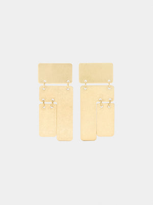 Pendientes maxi rectangulares