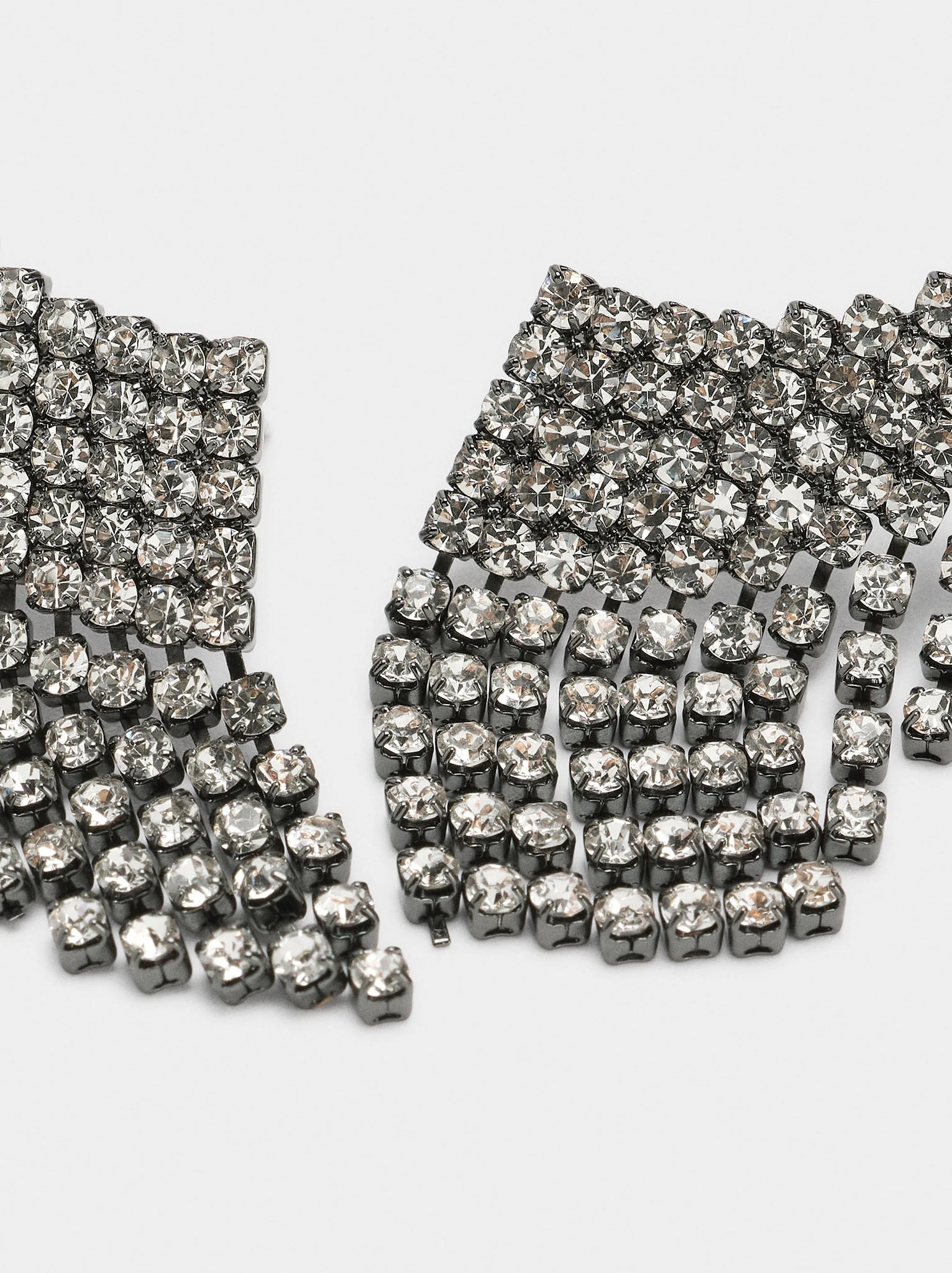 Pendientes ear jacket asas de cristales