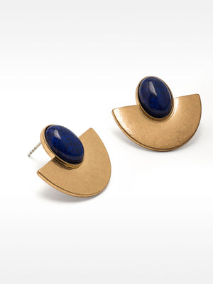 Pendientes de piedras geométricas