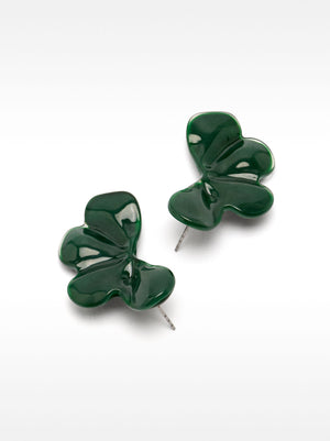 Pendientes de flor esmaltados