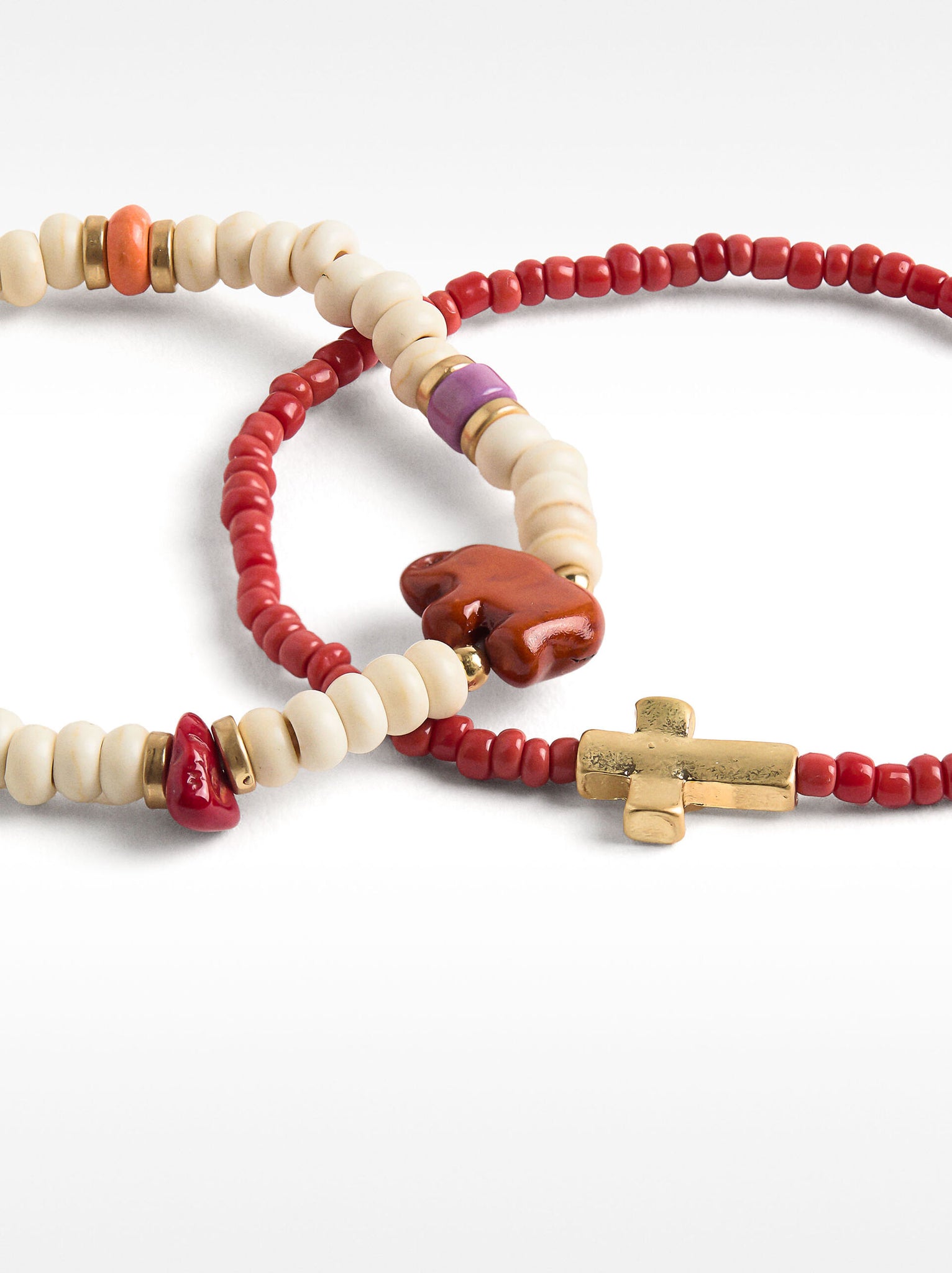 Set de pulseras con piedras