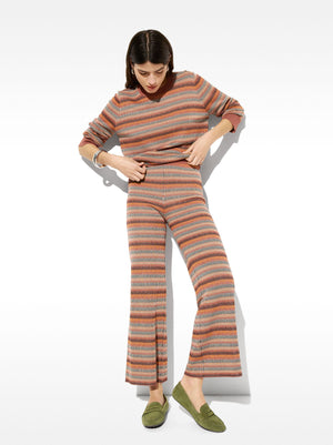 Jersey de punto jacquard a rayas