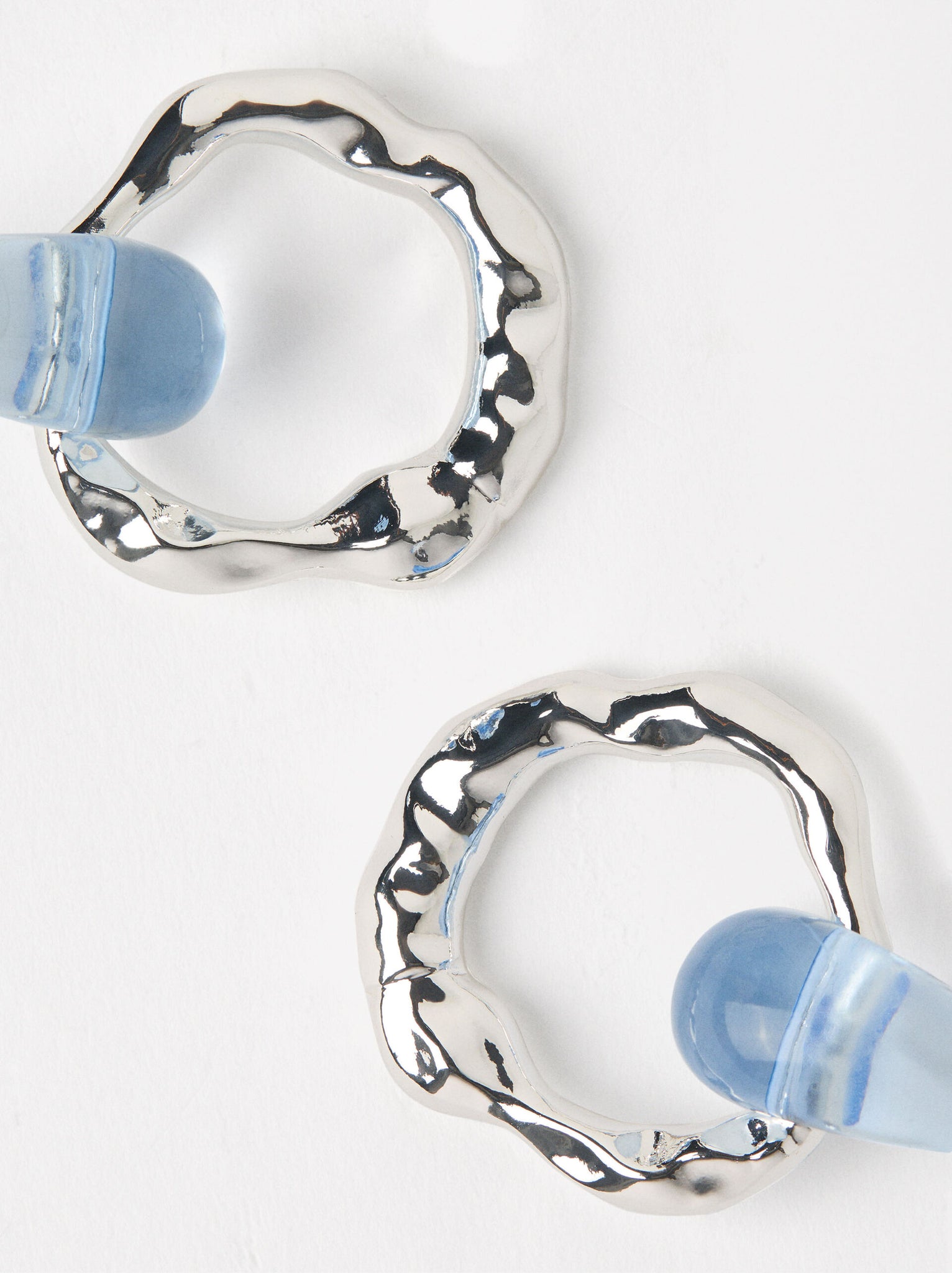 Pendientes maxi con resina