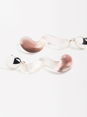 Pendientes de onda bicolor