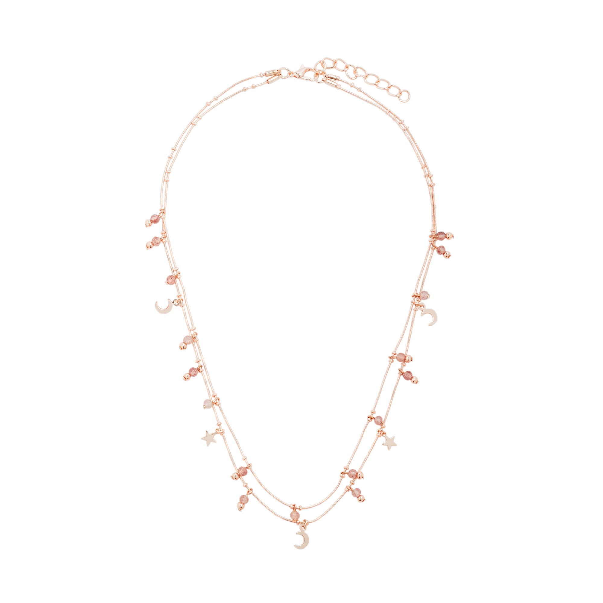 Collar Con Piedra Y Charms